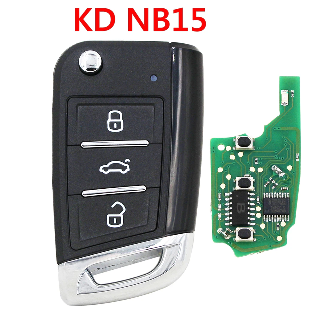 5 قطعة X KEYDIY B NB ZB سلسلة B15 NB15 ZB15 العالمي KD MQB نمط مفتاح بعيد-3 زر-ل KD900 MINIKD URG200 KD-X2