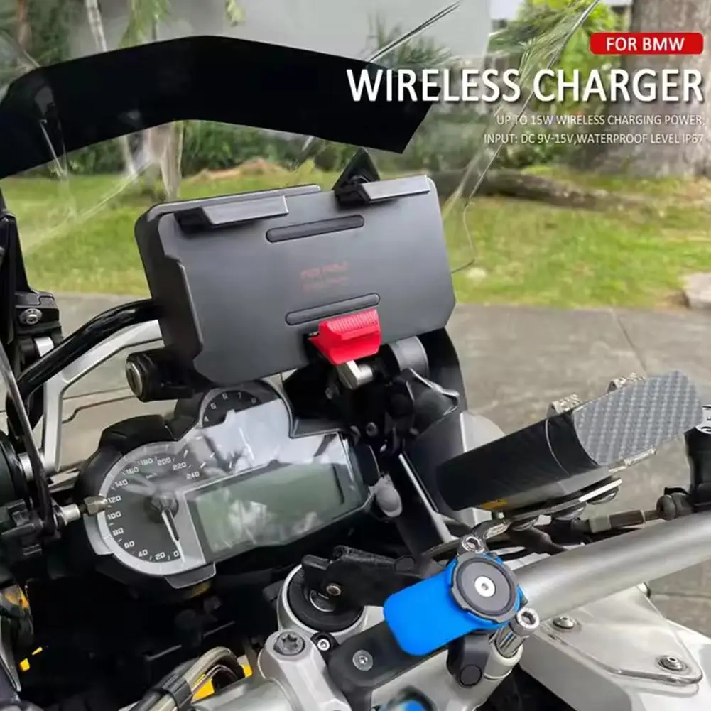 For BMW Wireless Charging Phone Navigation Bracket R1250GS R1200GS Adventure Motorcycle Phone Holder USB Charging Mount Stand