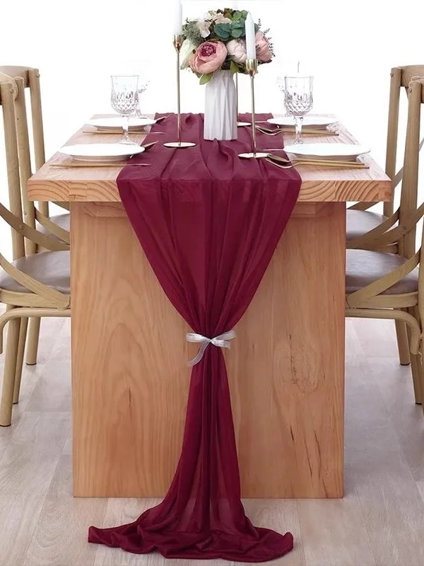 

Настольная скатерть-флаг в стиле Бали для дня рождения, декоративная, из шифона, с эффектом снега, для обеденного стола, в скандинавском стиле, смешанный дизайн