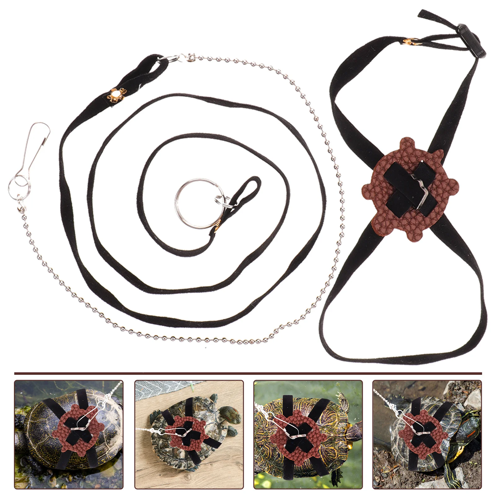 

1pcs Premium Turtle Leash Durable Lightweight Adjustable Harness Strap Breathable Walking Rope Outdoor Control Training Gear For