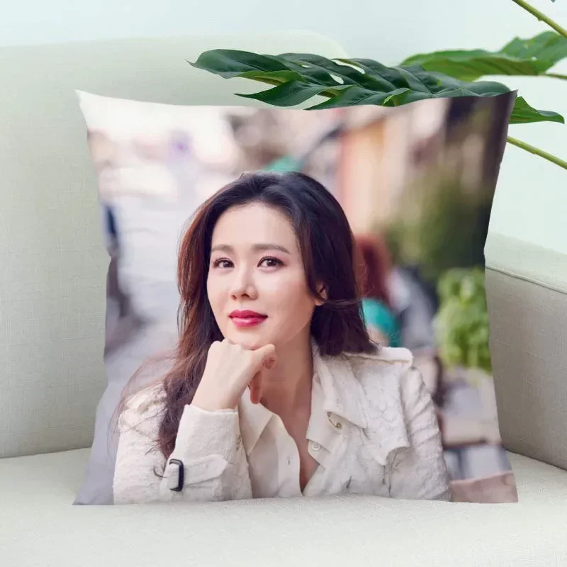 New Son Ye Jin Pillow Cover Bedroom Home Office Decorative Pillowcase Square Zipper Pillow Cases