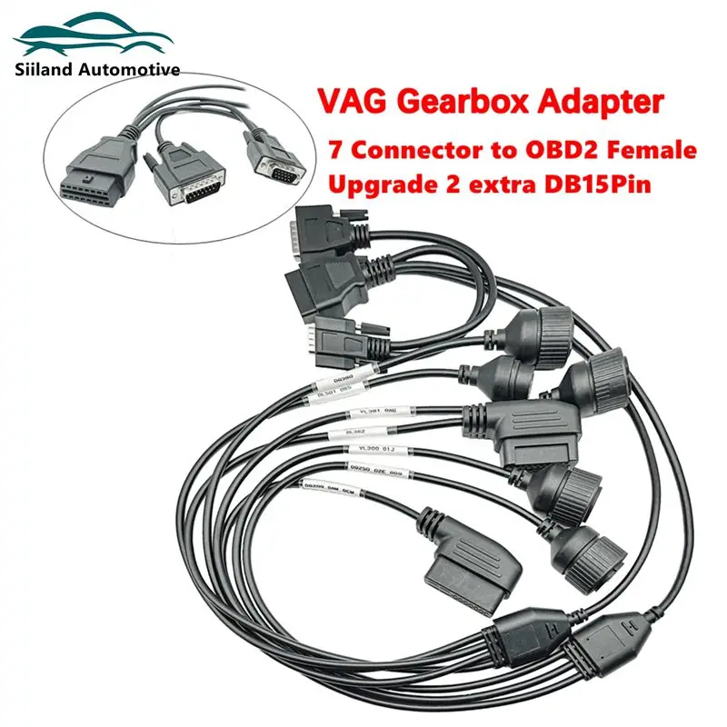 

Кабели-адаптеры коробки передач для VAG, кабель преобразователя OBD2 для DQ250 DQ200 VL381 VL300 DQ500 DL501, диагностические инструменты для автомобилей