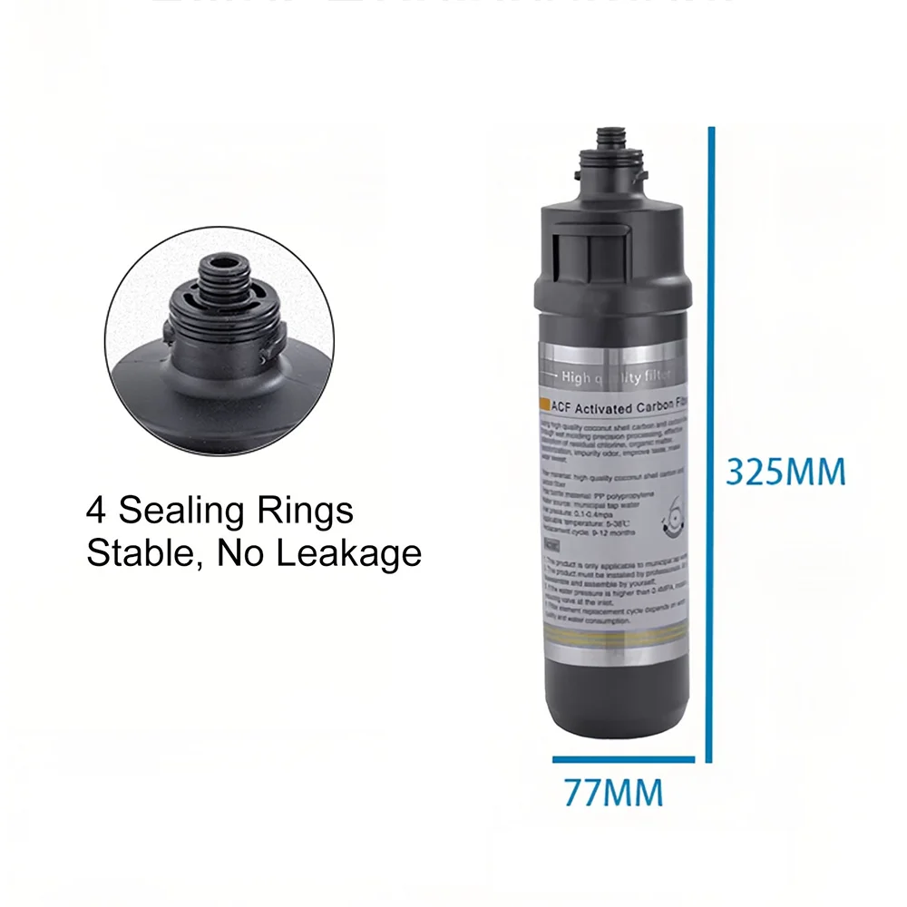 Commercial 10Lpm Coffee Ice Maker High Flow Hotel Kitchen Purification System Activated Carbon Sink Water Filter Home RV