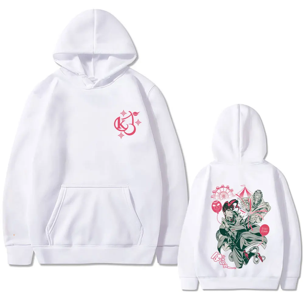 

Anime Jojo Bizarre Adventure Graphic Hoodie Jotaro Kujo Hoodies Dio Giorno Tracksuit Men Women Manga Vintage Hooded Sweatshirt