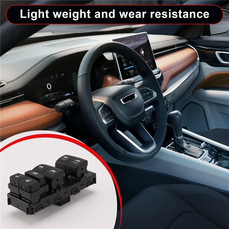 

Car Driver Side Electric Power Window Control Switch Glass Lift Switch 60961240 60968633 For Jeep Compass 2022-2024 LHD