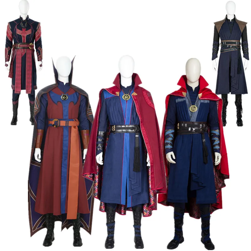 

Marvel Doctor Strange Cosplay Superhero Strange in the Multiverse of Madness Cape Outfits Halloween Carnival Costume