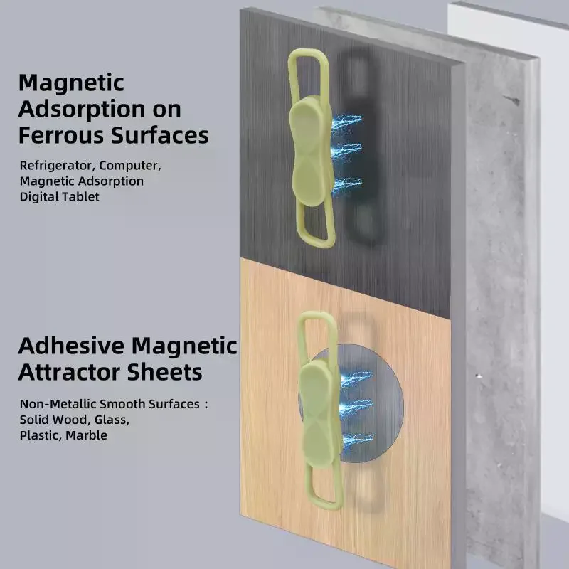 2/3/6 قطعة المغناطيسي متعدد الوظائف سيليكون قابل للتعديل حامل قلم اللوحي ثابت اللمس القلم كليب لمنظم اكسسوارات المكتب #3