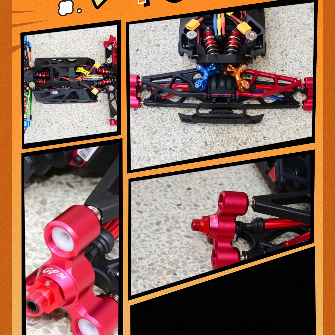 

АЛЮМИНИЕВЫЕ АЛЮМИНИЕВЫЕ РУЧКИ GPM для 1/8 NERO 6S BLX