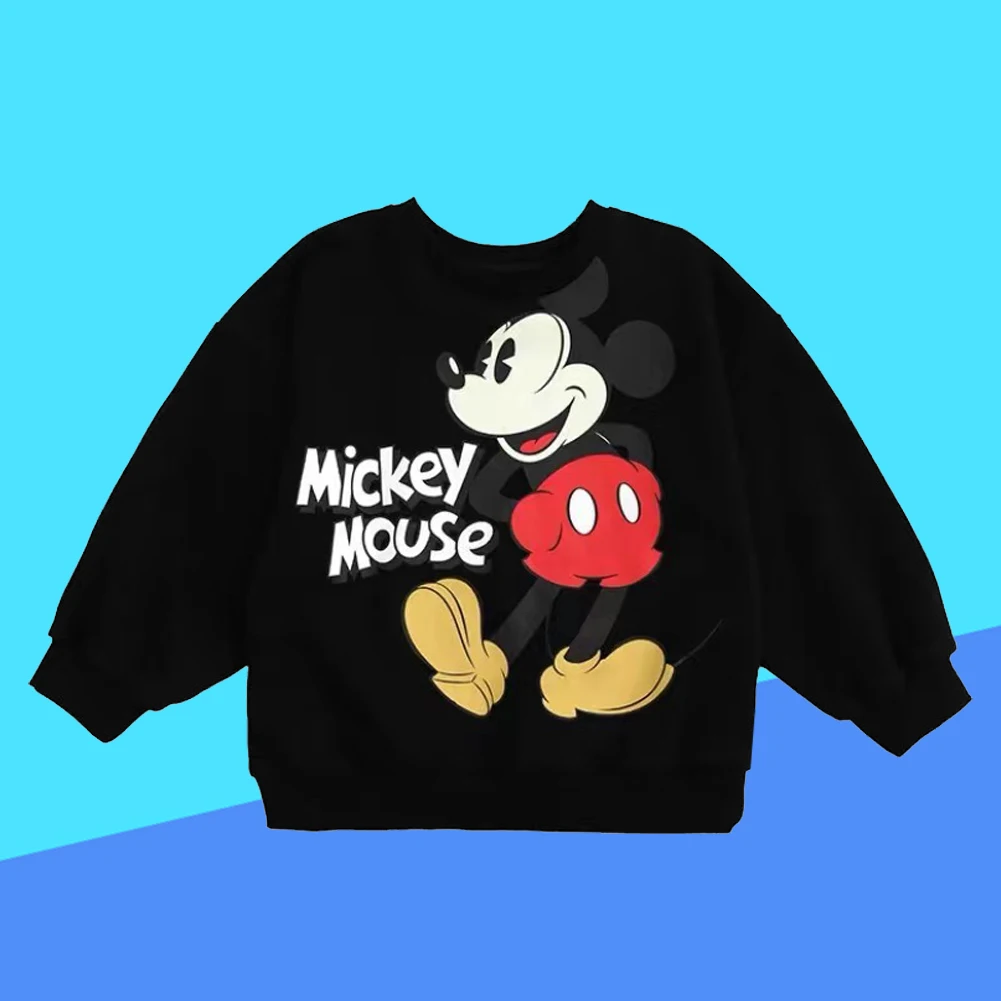 New Spring Autumn Children's Clothing Mickey Cartoon Boys and Girls Hoodie Sweater Baby Sweater Casual clothing top Cute Coat