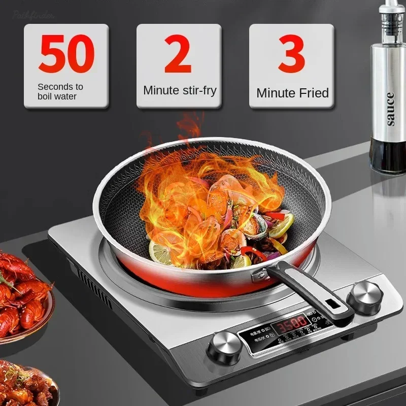 New concave induction cooker. Household & commercial. 3500W high power. Special for wok. Stir-frying concave stove.