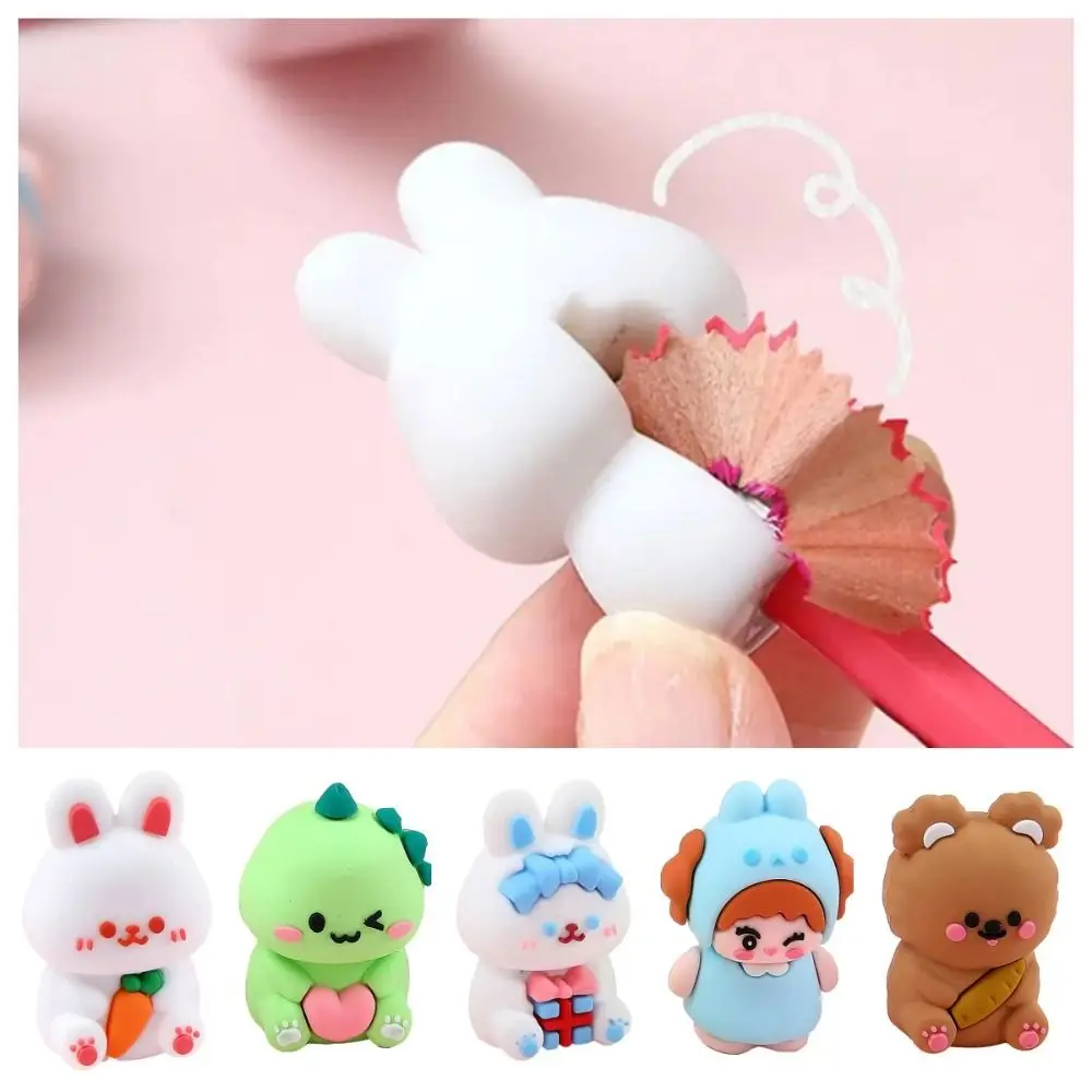 Cute Student Pencil Sharpener Mini Cartoon Animal Creative Student Pencil Sharpener Stationery Gift