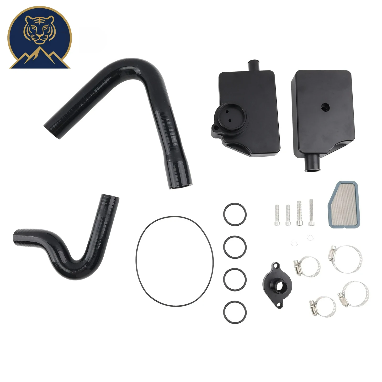 Diesel PCV CCV Vent Valve Oil Separator Kit for 2011-2024 Ford F250-F450 Super Duty 6.7L V8 Powerstroke