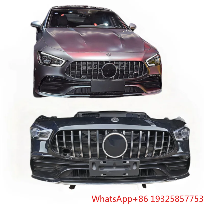 High Quality Front Bumper Assembly for AMG-GT W290 with Grille Radiator Body Kit 1 Year Warranty Screw-On Attachment