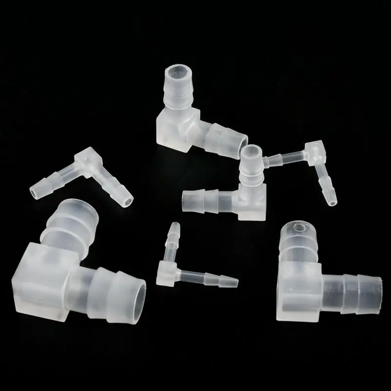 3~100PCS Food Grade PP Pagoda Elbow Connector Aquarium Water Tank Air Pump Adapter Garden Irrigation Water Pipe Hose Joints