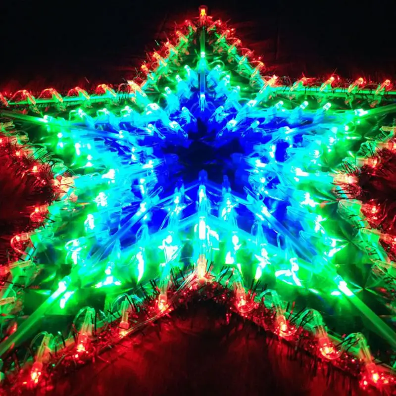 LED Decoration Light Peacock Love Five-pointed Star Atmosphere Lamp For Room Christmas Wedding Party Colorful Decorative Lights