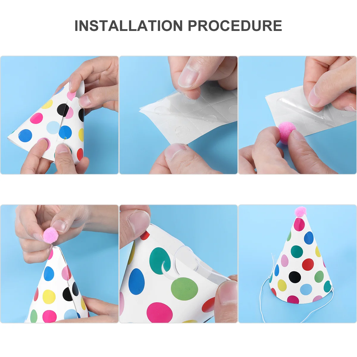 11 قطعة كعكة ورقية للحيوانات الأليفة قبعات حفلات أعياد الميلاد الملونة البولكا نقطة مخروط القبعات للكلاب القطط الاحتفال اكسسوارات الحفلات