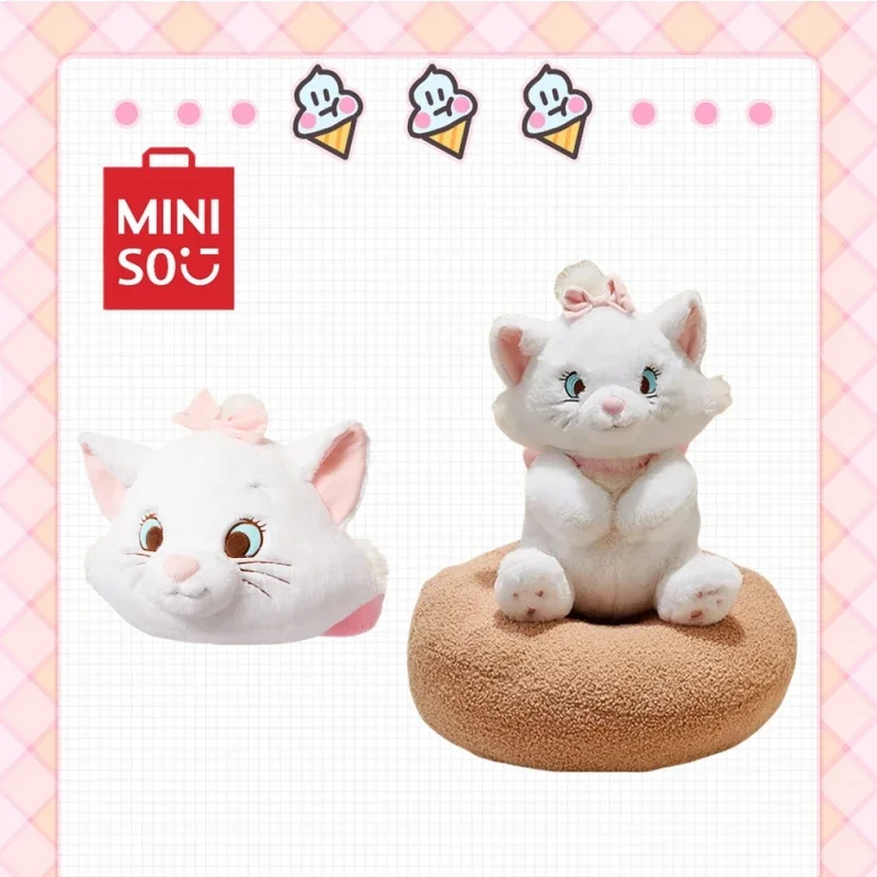 

MINISO Disney Marie Cat Plush Doll Animation Cute Cartoon Soft Skin Friendly Material Pillow Kawaii Holiday Birthday Gift New