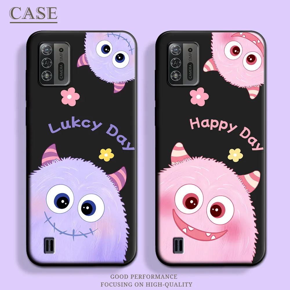 For ZTE Blade A51 Lite / A52 Case Butterfly Soft Silicone Couple Stars TPU Flower Phone Case For ZTE A52 Lite Cute Back Cover