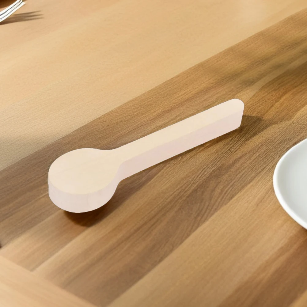 

Semi-finished Wooden Spoon DIY Material Carving Scoop Handmade Spoons Accessories Unfinished Making Craft Supply Blanks