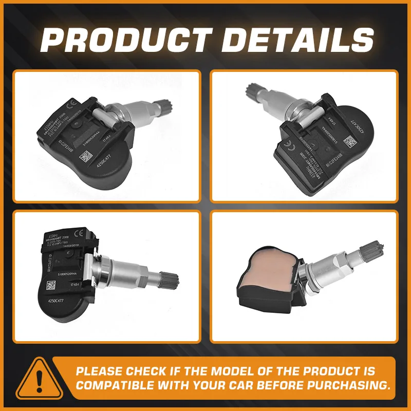 مستشعر ضغط إطارات السيارة لميتسوبيشي ASX ميتسوبيشي أوتلاندر سبورت 2014-2020 TPMS فيات فولباك 2016-2022 ميتسوبيشي آي مييف
