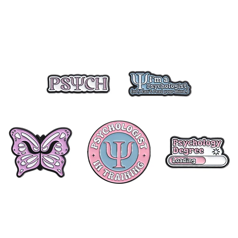Inspirational Fun English Sentences Women's Brooch Creative Personality Letter Design Metal Badge Clothing Accessories Lapel Pin