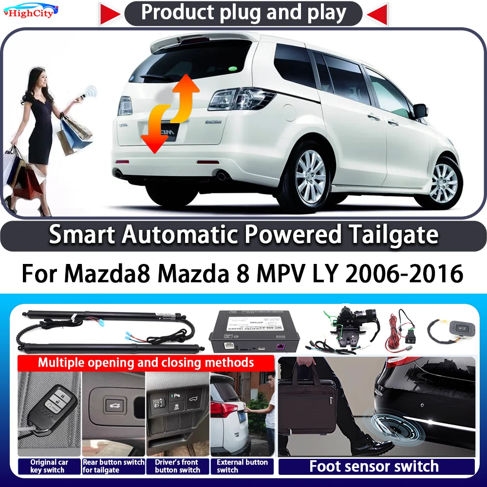For Mazda8 Mazda 8 MPV LY 2006-2016 OEM Smart Automatic Powered Tailgate Key Control Trunk Close Kit Electric Power Tailgate