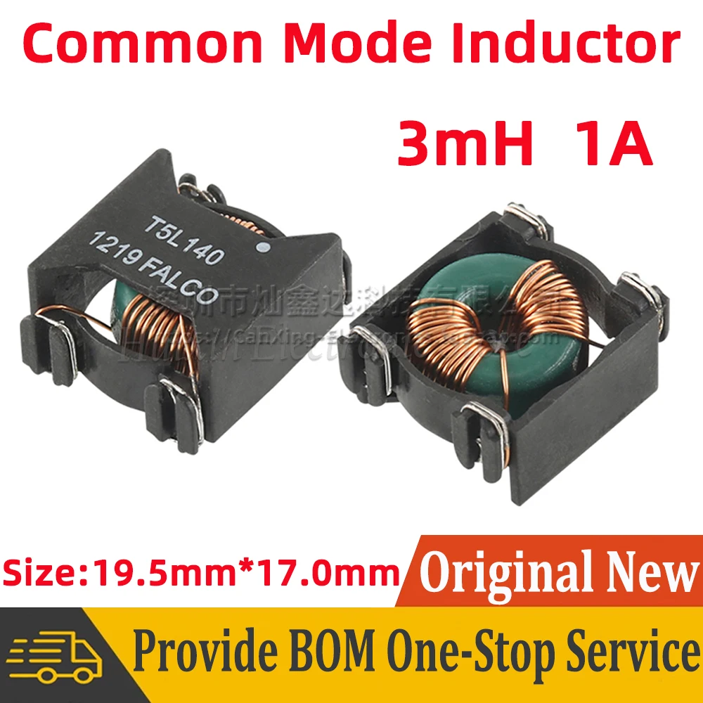 

5pcs T5L140 SMT SMD Common Mode Choke Coil Inductor Inductance 3mh 1A High Current Switching Power Supply Filte Magnetic Ringr