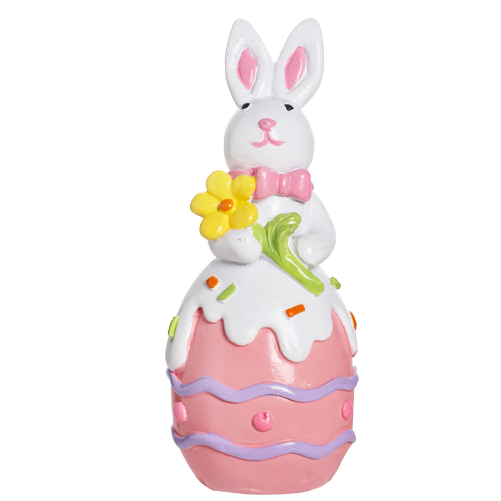 Easter Holiday Decoration 9*8*16cm Cute Easter Bunny Festive Atmosphere Adorable Bunny Design Charming Holiday Decor