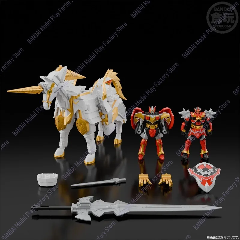 Bandai Genuine SMP SHOKUGAN SAINTKAISER Sky Fusion Mahou Sentai Anime Action Figure Collectible Assembly Model Toy Gift Children