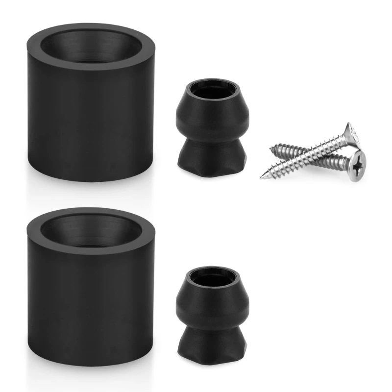 

Black Rubber Door Stops Retainer Catch Stoppers For Caravans Motorhomes Trailer