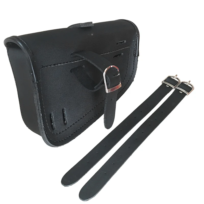 Black Synthetic PU Leather Left Right Side Motorcycle Saddle Bags For  Sportster Motor Saddlebag To Store Tool