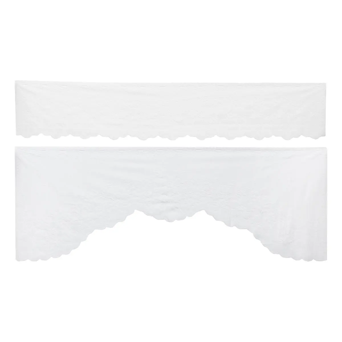 

Knitted Kitchen Curtains Window White Sheer Tiers and Valances Swags for Windows European Style