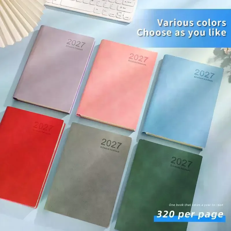 Portable 2027 Planner 365 Days Agenda Book Efficiency Schedule Notebook For School Office Work