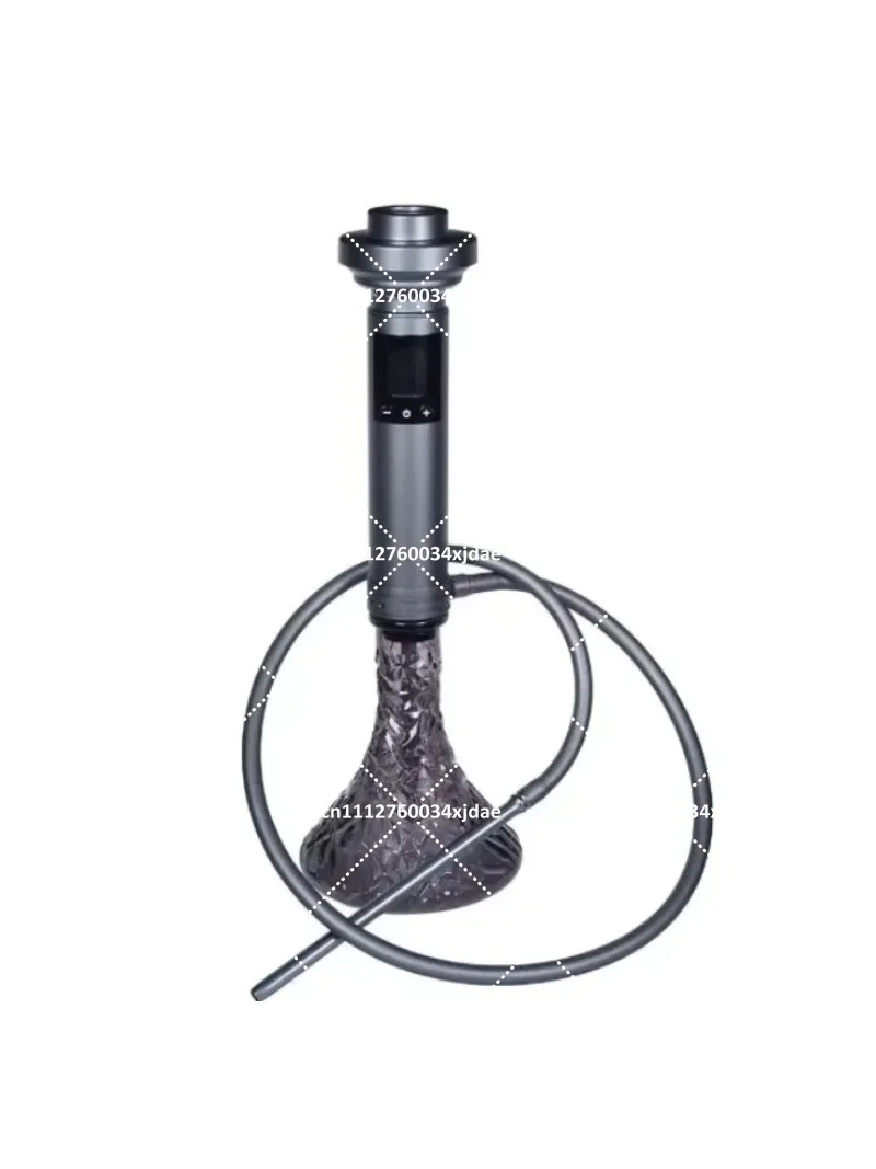 Portable LED Electric Shisha Set, One-Touch Hookah Kit for Party Bar Use