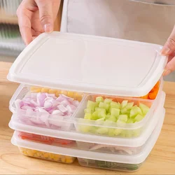 Food Fruit Storage Box Kitchen Refrigerator Freezer Organizer Meat Onion Ginger Compartment Storage Box Fresh Containers