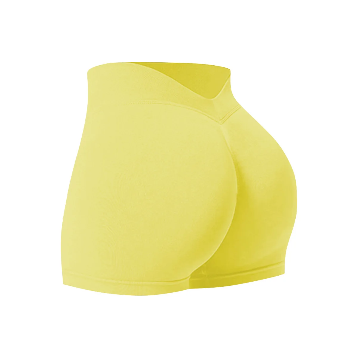 Damen Sommer V-Taille Yoga-Shorts Modische und Sexy Laufhose Fitness-Hose Hochelastische Hüftliftende Sportshorts – Detail 32