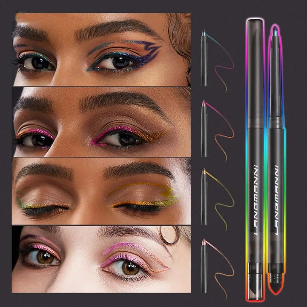 Bühnen pigment Augen Make-up Werkzeuge Glitzer Eyeliner Metallic Aurora Lidschatten Eyeliner Stick Eyeliner Gel Stift Eyeliner Bleistift