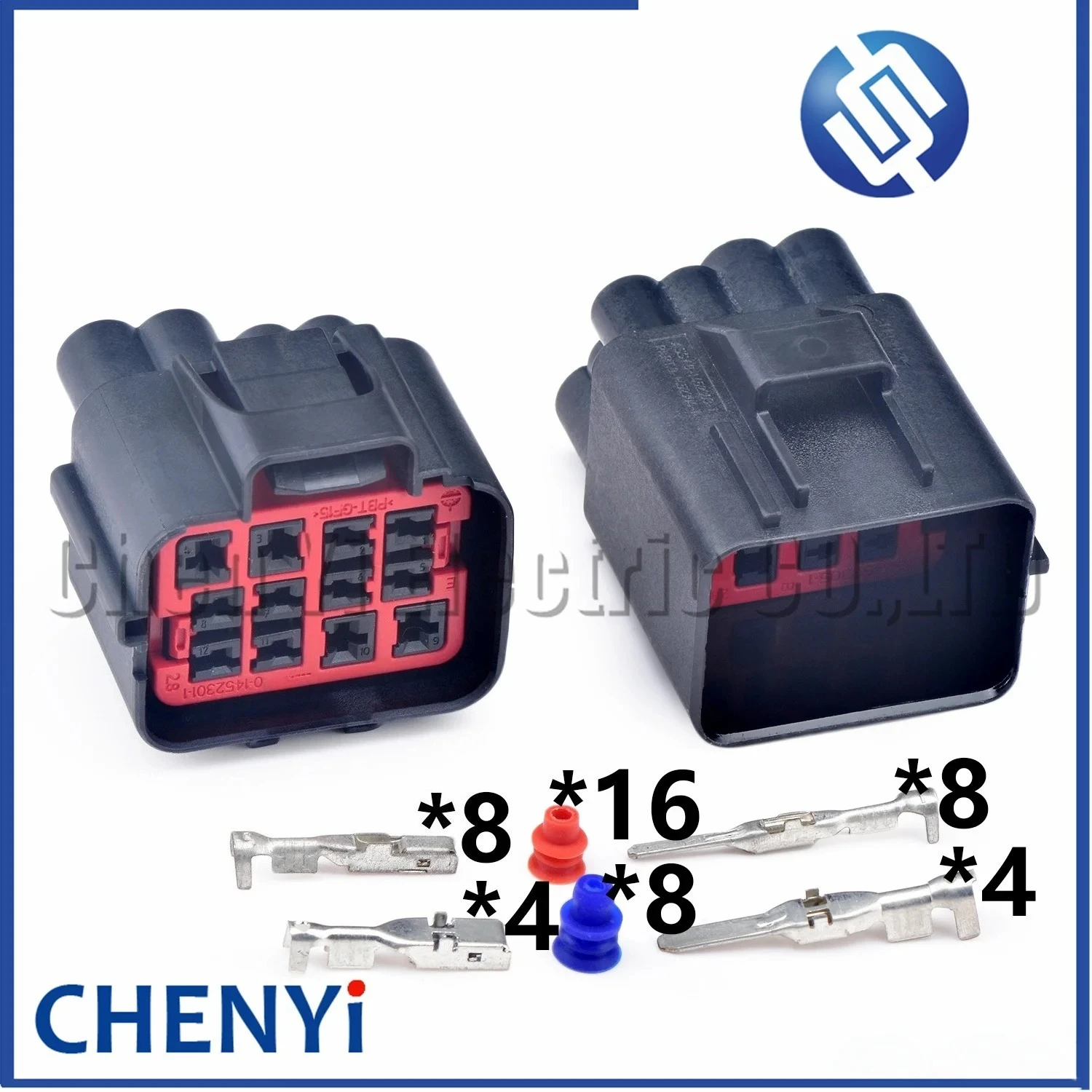 Conector impermeable automático de 12 pines, sensor de estacionamiento, enchufe de arnés de montaje de faros 145229 -1 1452303 -1 Para Ford Volvo Cadillac Jeep