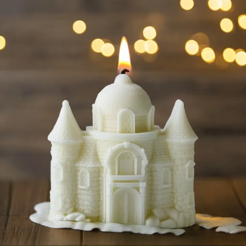 

Замок силиконовая форма для свечей форма для торта дом гипсовые украшения форма ручной работы ароматические свечи принадлежности для изготовления
