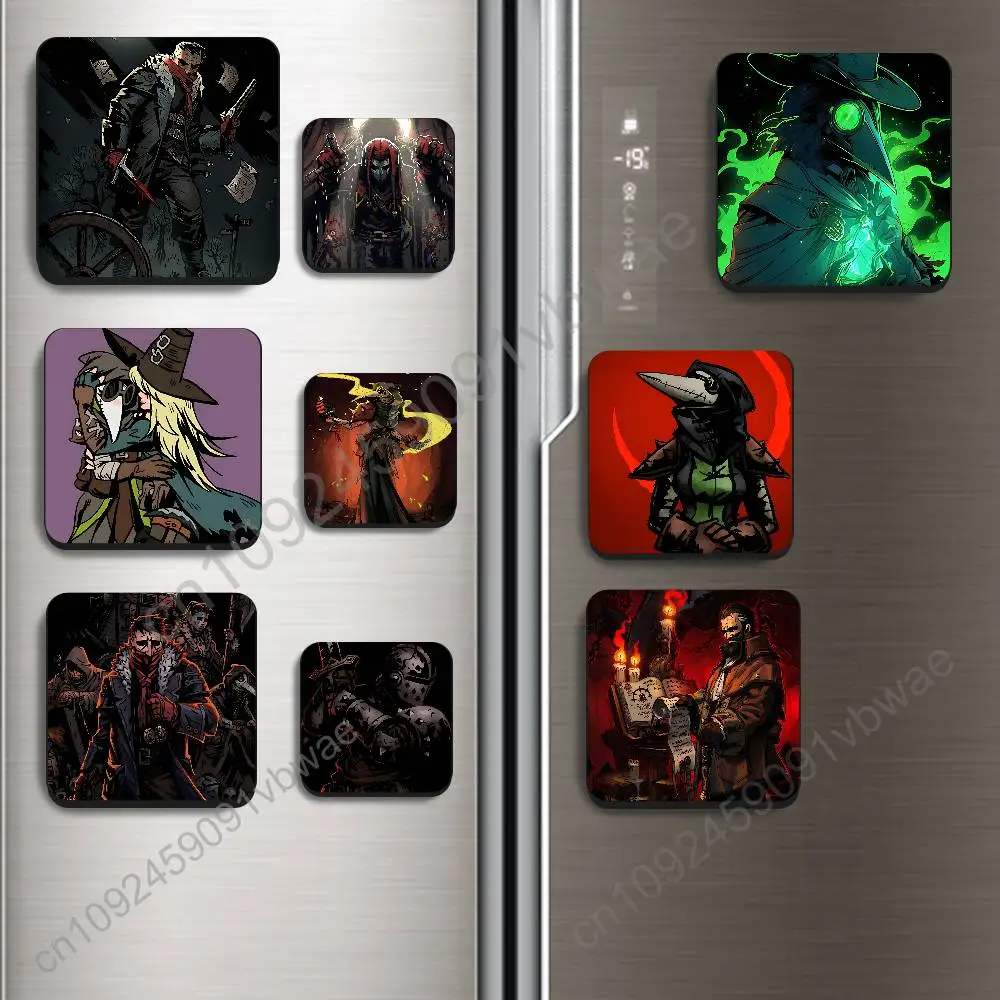 

Plague Doctor Darkest Dungeon Magnetic Sticker Fridge Magnets No Falling Off Fit for Refrigerators All Metal Surfaces Home Decor