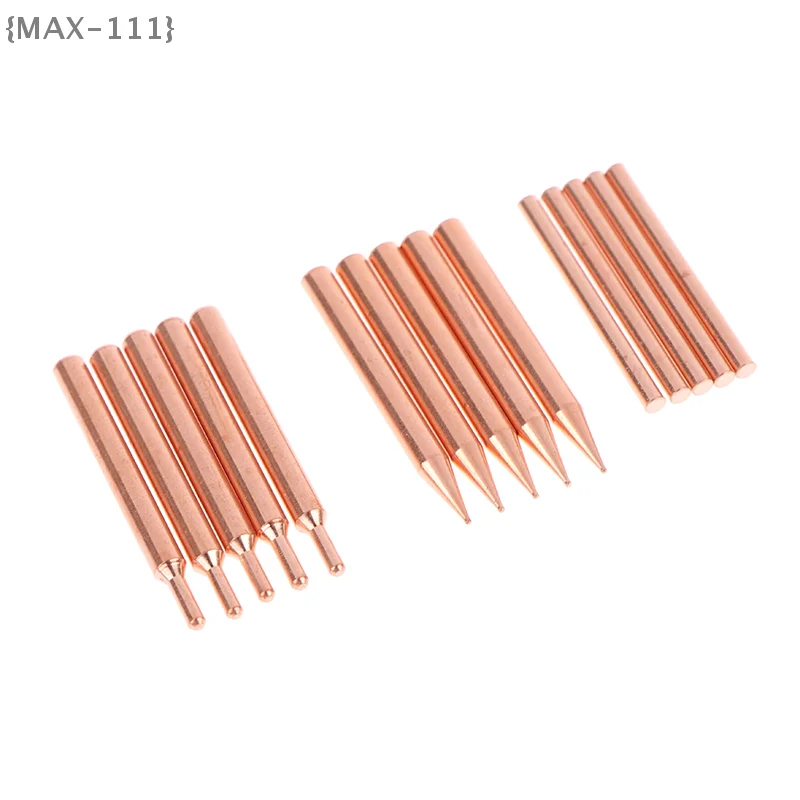 【F2-MAX111】5/10Pcs 18650 Spot Welder Electrode Heads - Purple Copper Welding Tips for Small Lithium Battery Handheld Pen