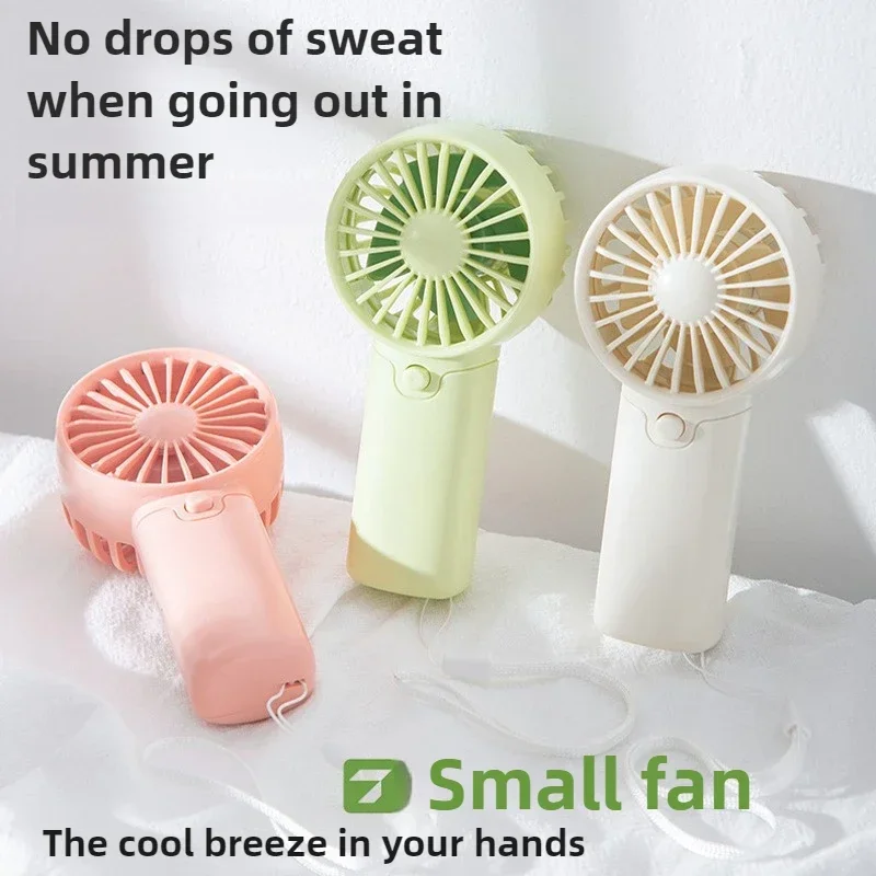 Portable Fan Convenient Creative Small Fan Pocket Hand-held Fan Lightweight Adjustable Cute Handheld Mini Air Coolers