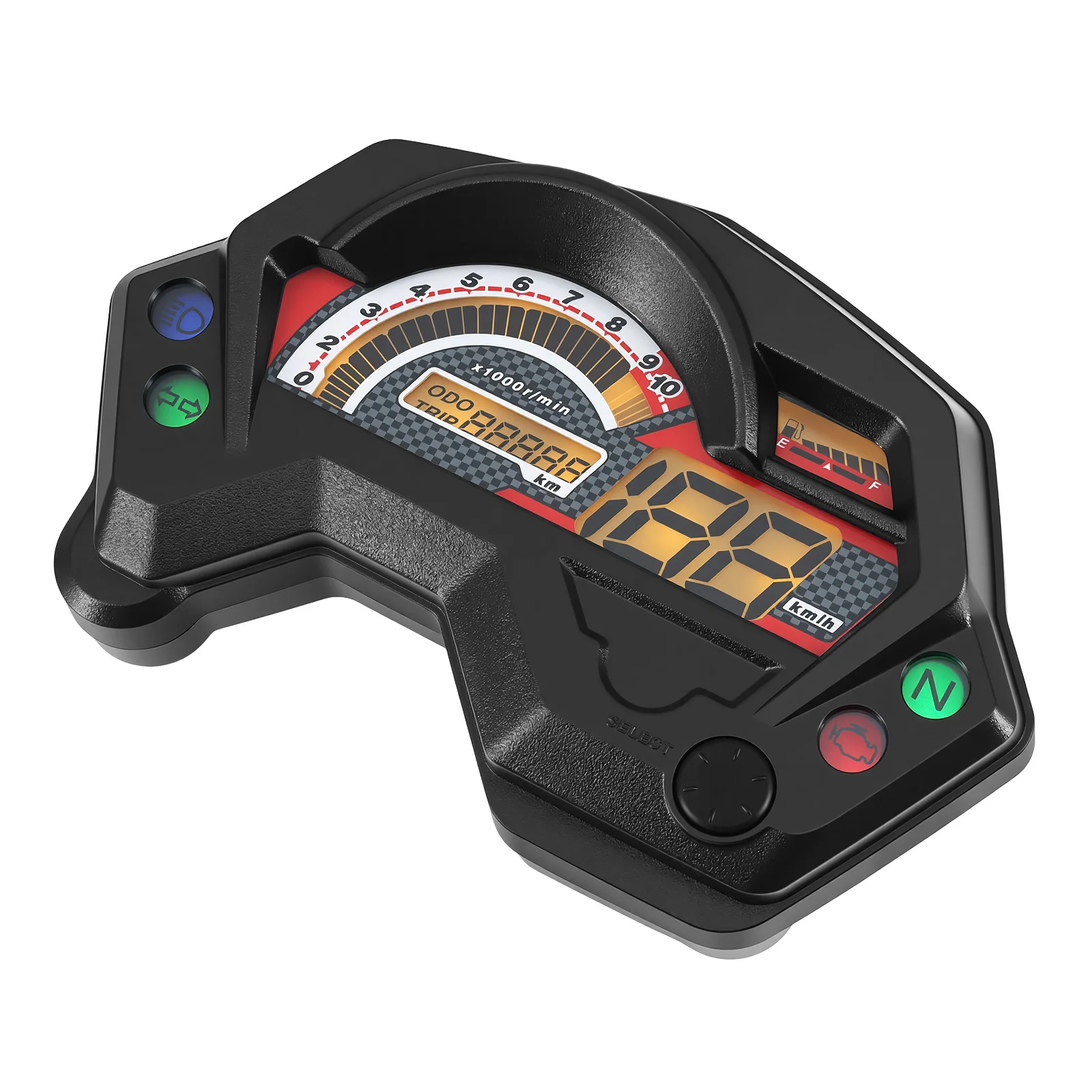Motorcycle Speedometer Meter Digital Universal Tachometer Dashboard Electronics Indicator LCD Display For Yamaha FZ16 FZ 2.0 16