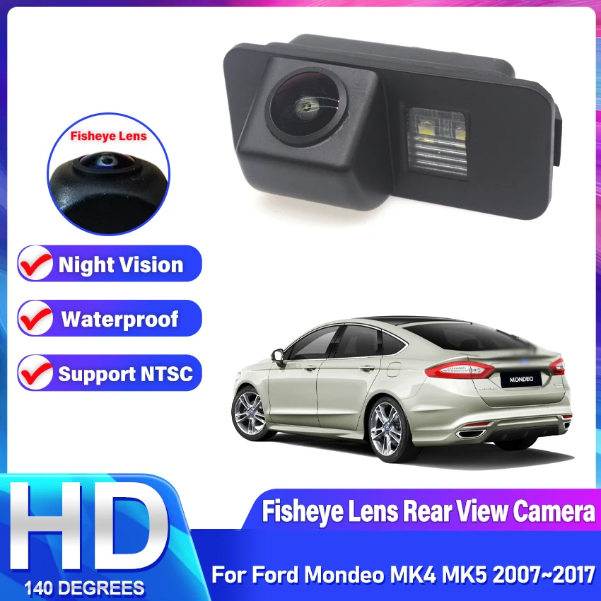 

CCD HD рыбий глаз камера заднего вида для Ford Mondeo MK4 MK5 2007 2008 2009 2010 2011 2012 2013 2014 2016 2015 2017 автомобильный монитор