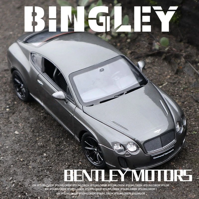 WELLY 1:24 Bentley Continental Supersports GT Coupe Alloy Luxy Car Model Diecasts Metal Vehicles Car Model Simulation Kids Gifts