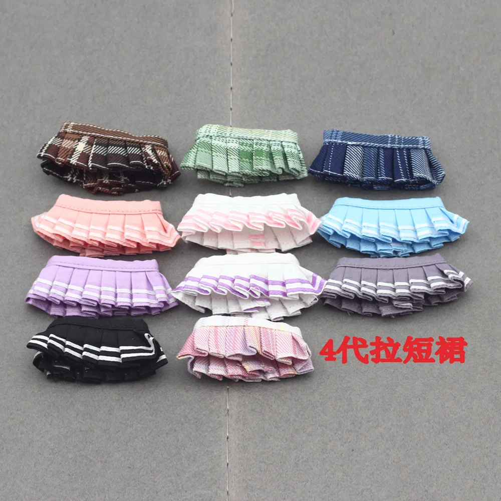 

10cm Mini Labubu 4.0 Doll Skirts Pleated Skirt Collection For 4th Gen Labubu Multiple Colors Available Exquisite Small Gift
