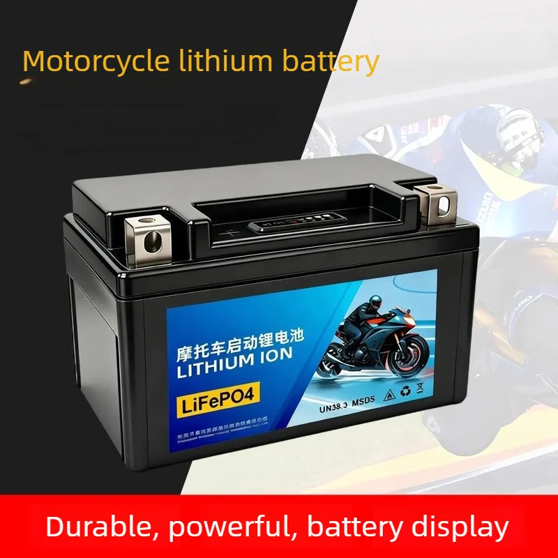 12.8V 4Ah LiFePO4 Motorcycle Battery YTX4L BS Starter Battery Replacement for Scooter Moped ATV Quad Bike
