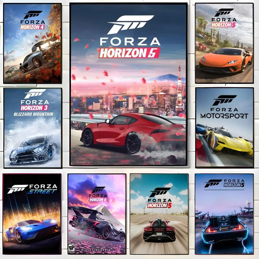 Dynamic Racing British Game F-ForzaS H-Horizon Poster Wall Art Print Poster Decorative Mural Home Decor Gift Unframed