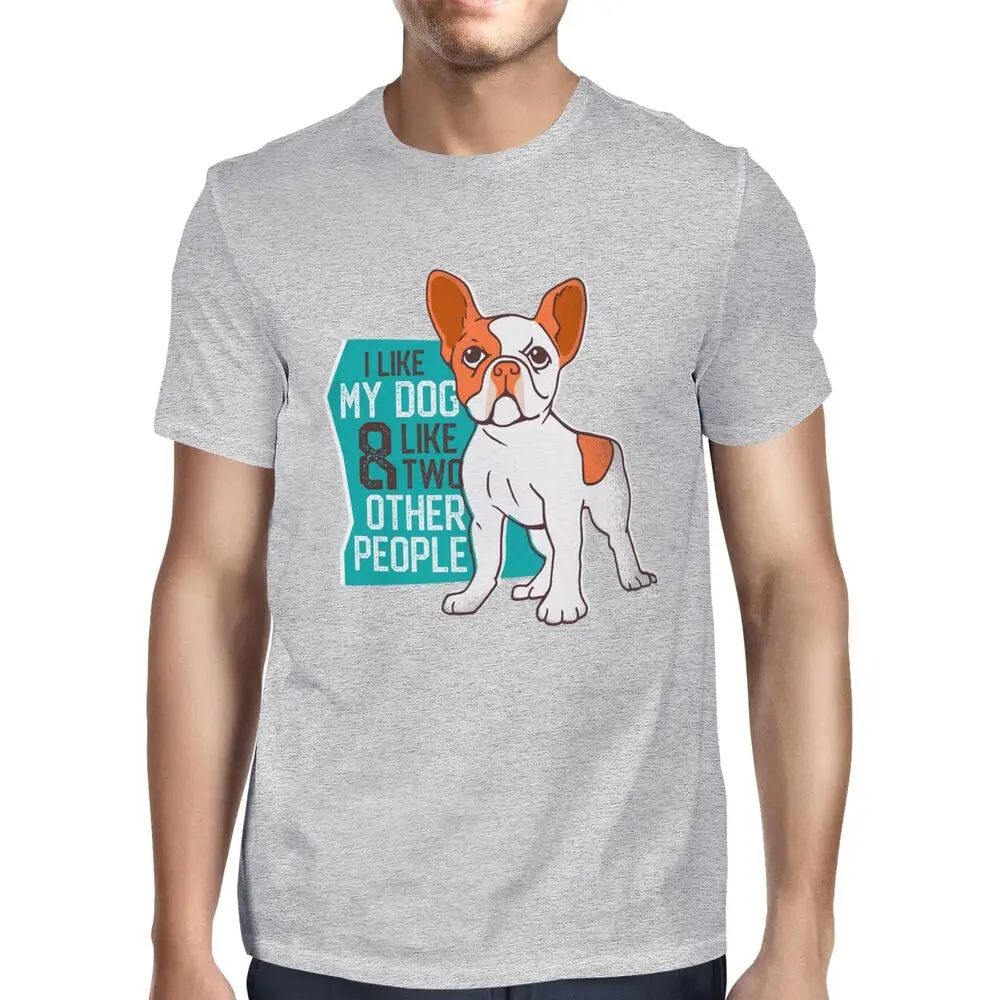 

Футболка унисекс с принтом «I like my dog & two other»