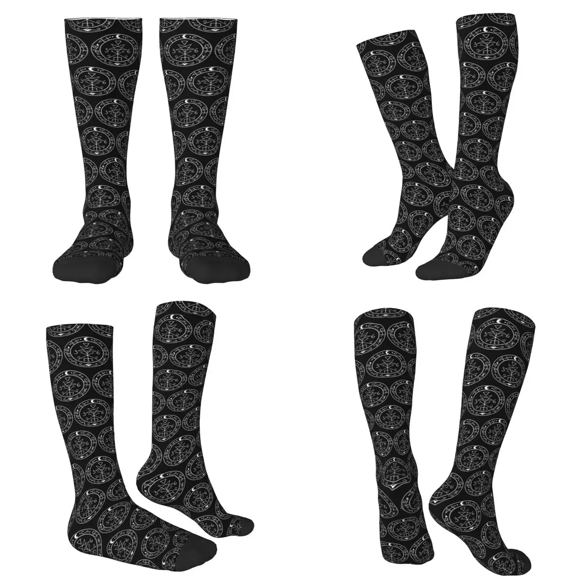 

All Seasons Lilith Sigil Socks Harajuku Crew Socks Fashion Stockings for Men Women
